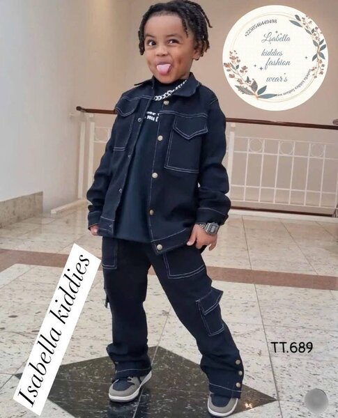Stylish Kids Denim Jacket Set
