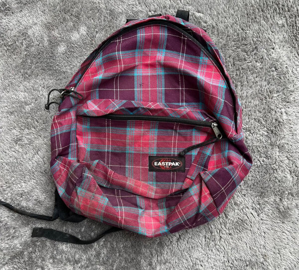 Sac à dos à carreaux colorés