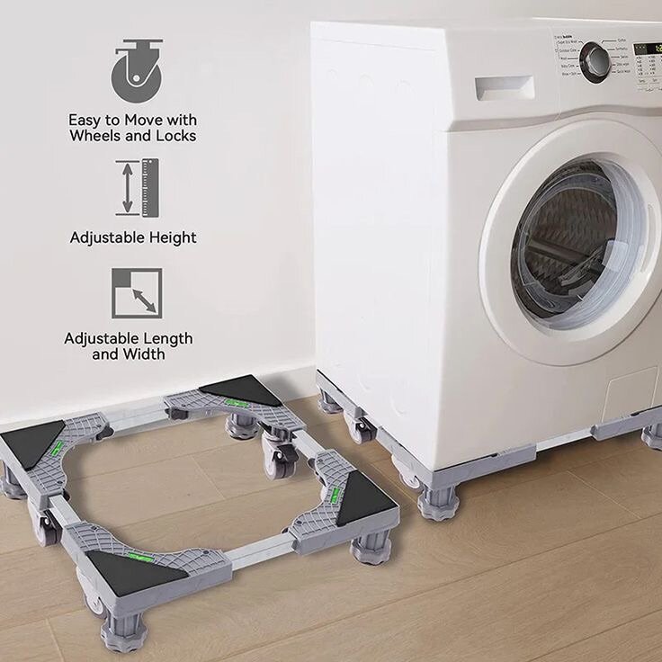 Special base for washing machine and refrigerator