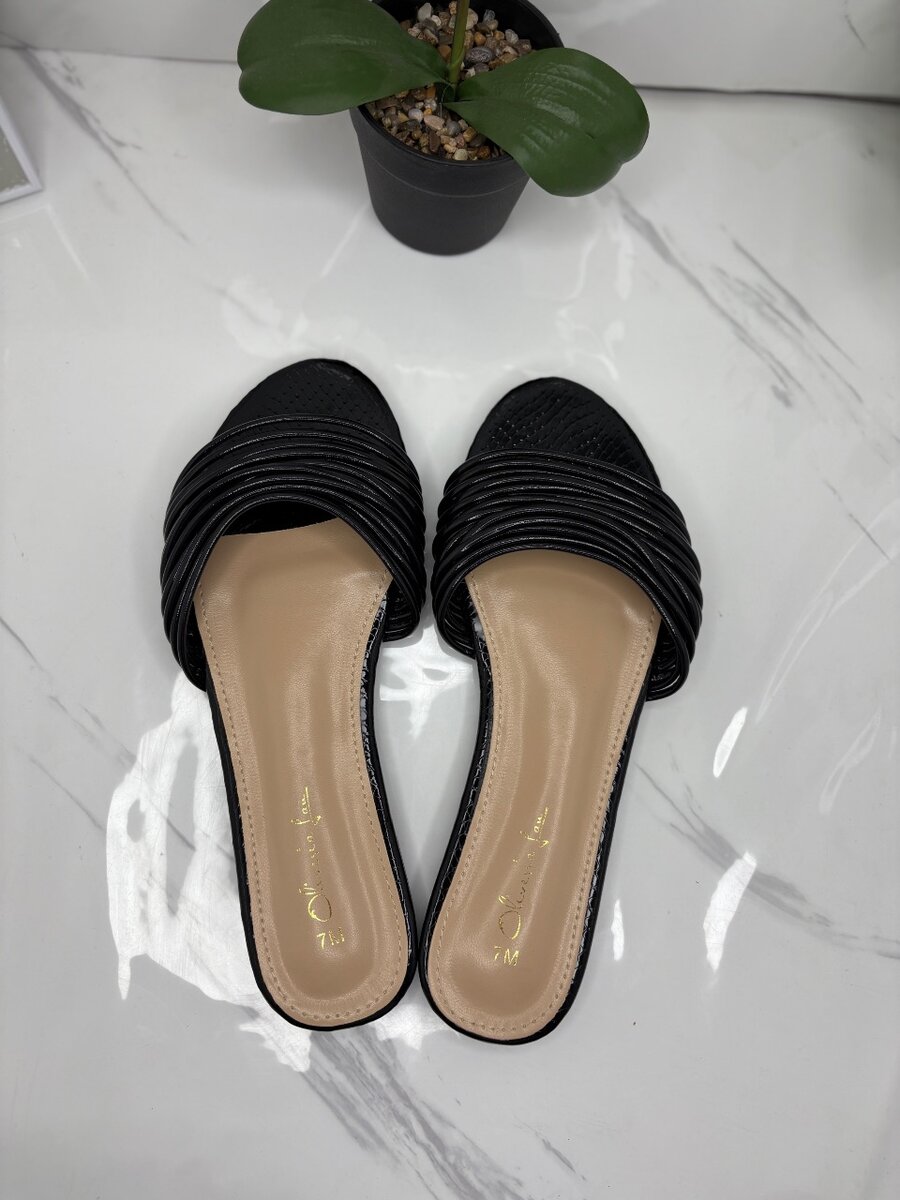 Sandales Noires Élégantes Femme