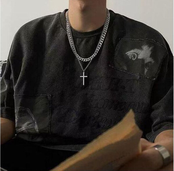 Collier homme double couche