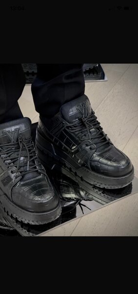 Sneakers en cuir luxueux