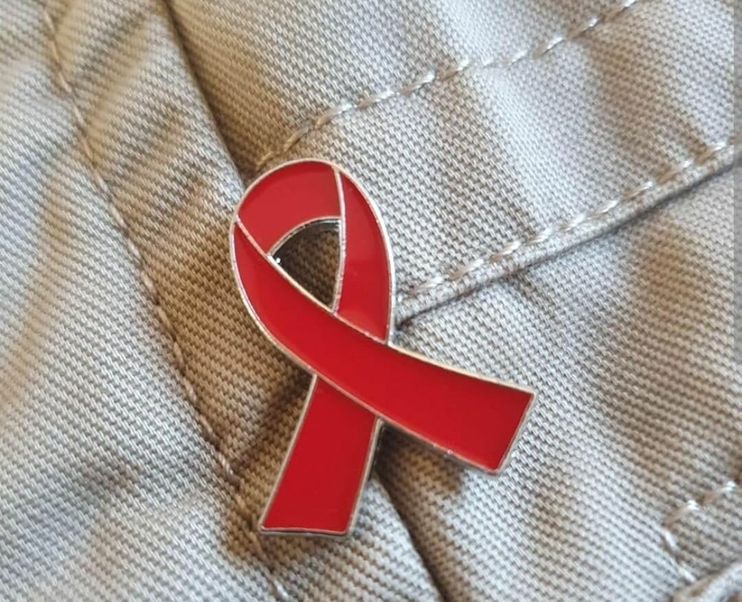 Red Awareness Ribbon Pin