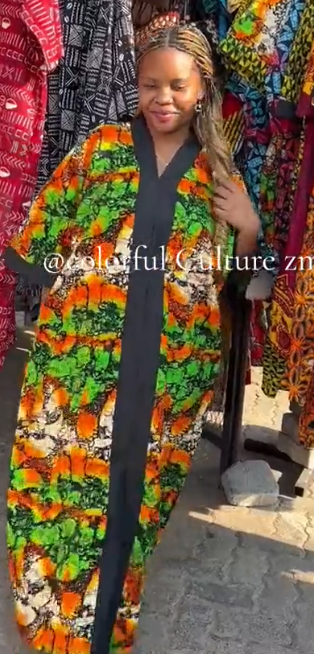 Women's long dress with print