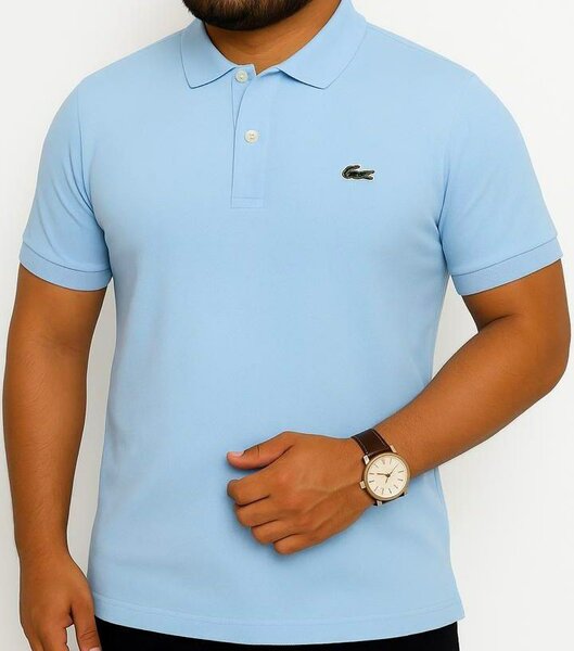 Polo bleu homme élégant