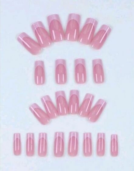 Faux Ongles Rose 48 Pièces