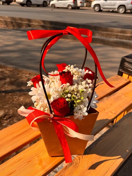 Сумочка с цветами.