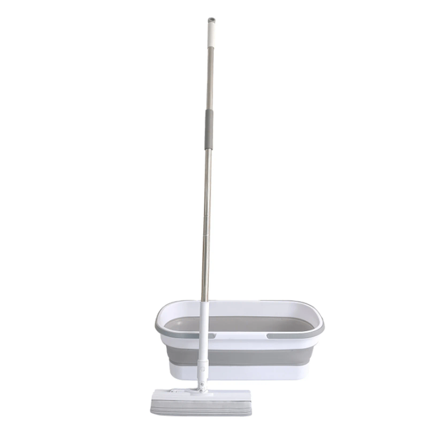 Balai-éponge avec seau pliable