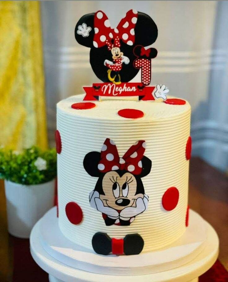 Gâteau d'anniversaire thème Minnie