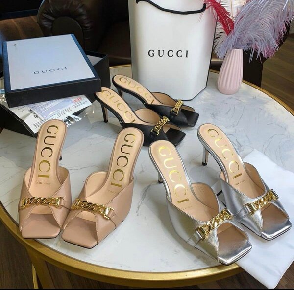 Mules à talons élégantes Gucci
