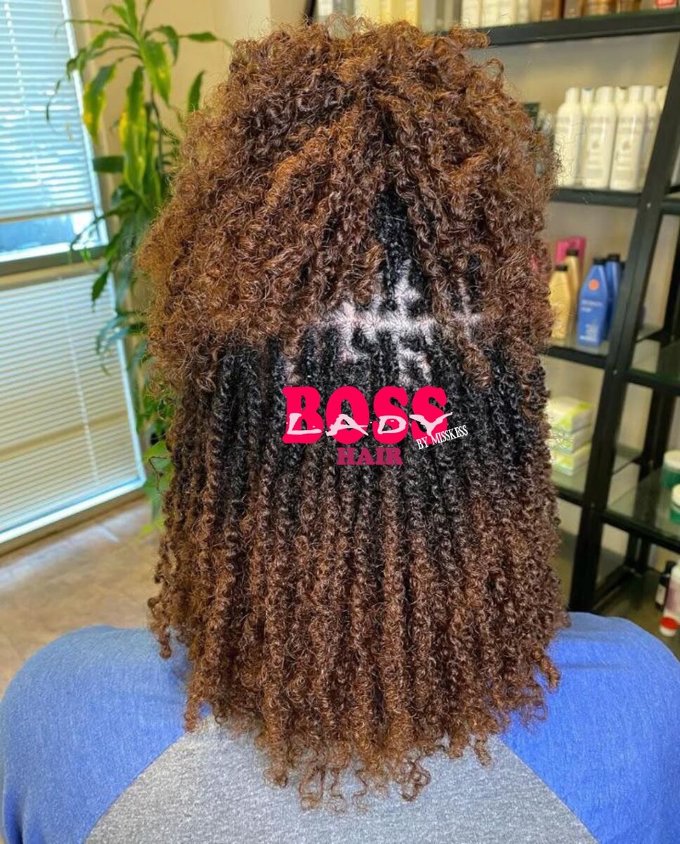 Meche twist 2tons marron noir