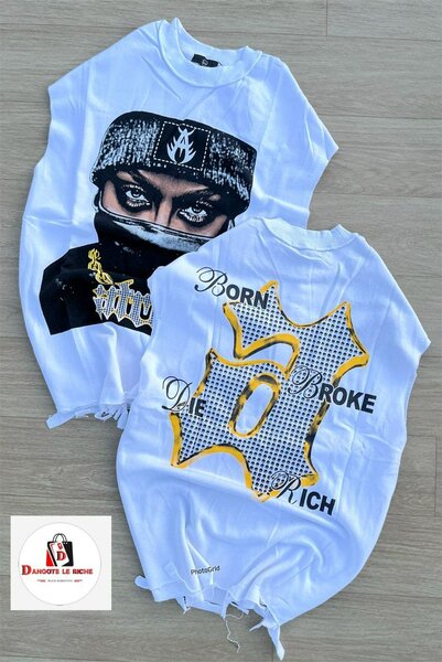 T-shirt graphique urbain unisexe