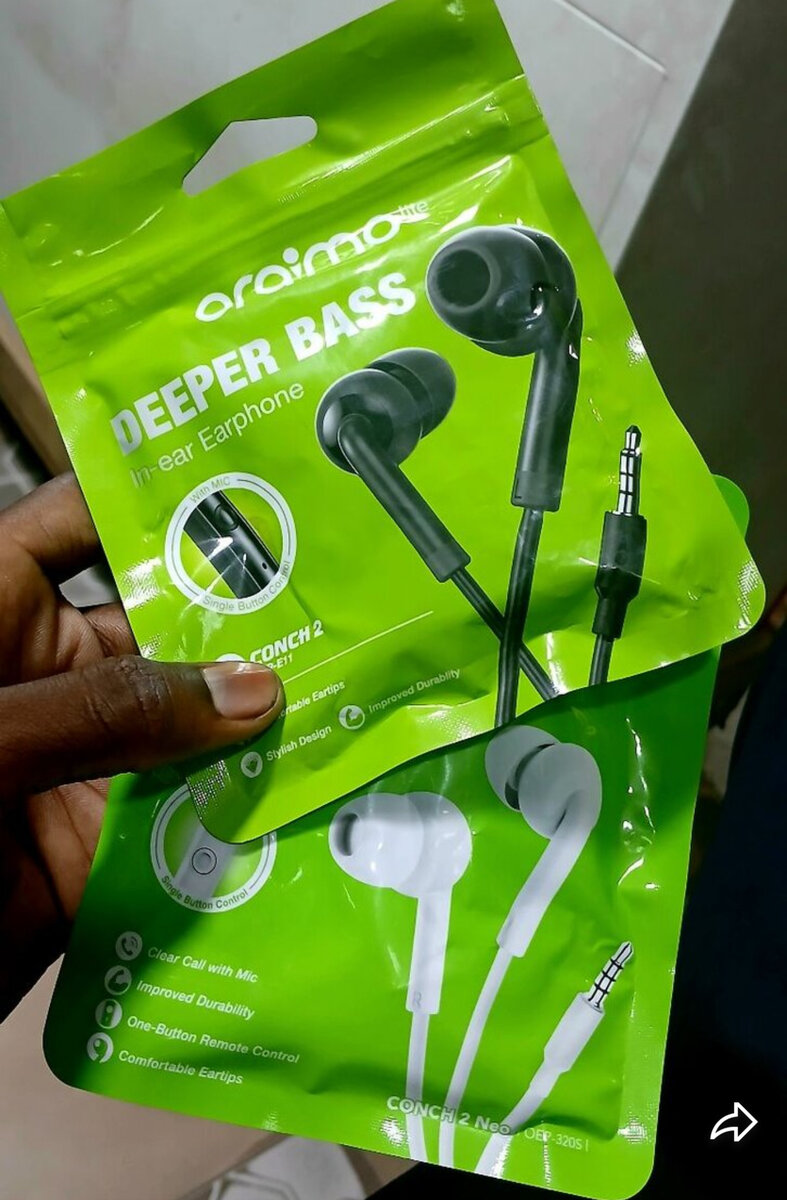 Oraimo In-Ear Earphones