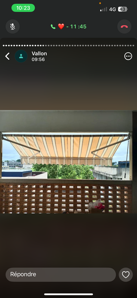 Auvent extérieur résistant