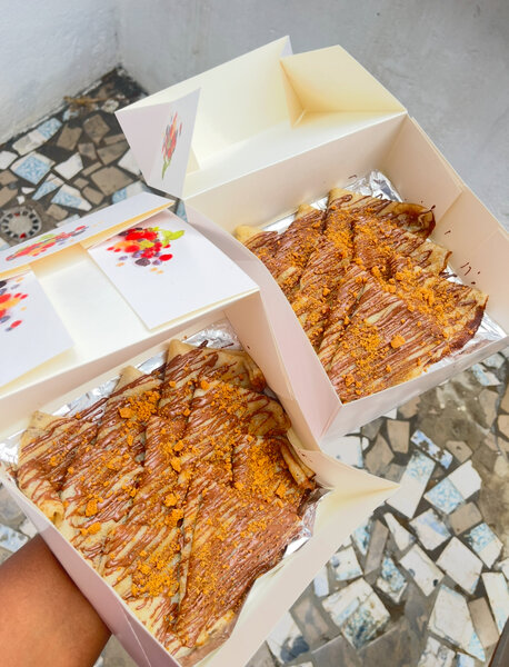 Crêpes garnies chocolat