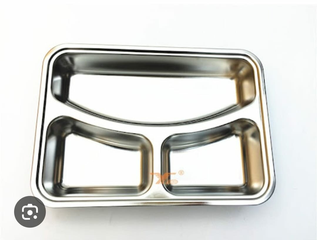 2 Plateau inox compartimenté