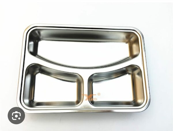 2 Plateau inox compartimenté