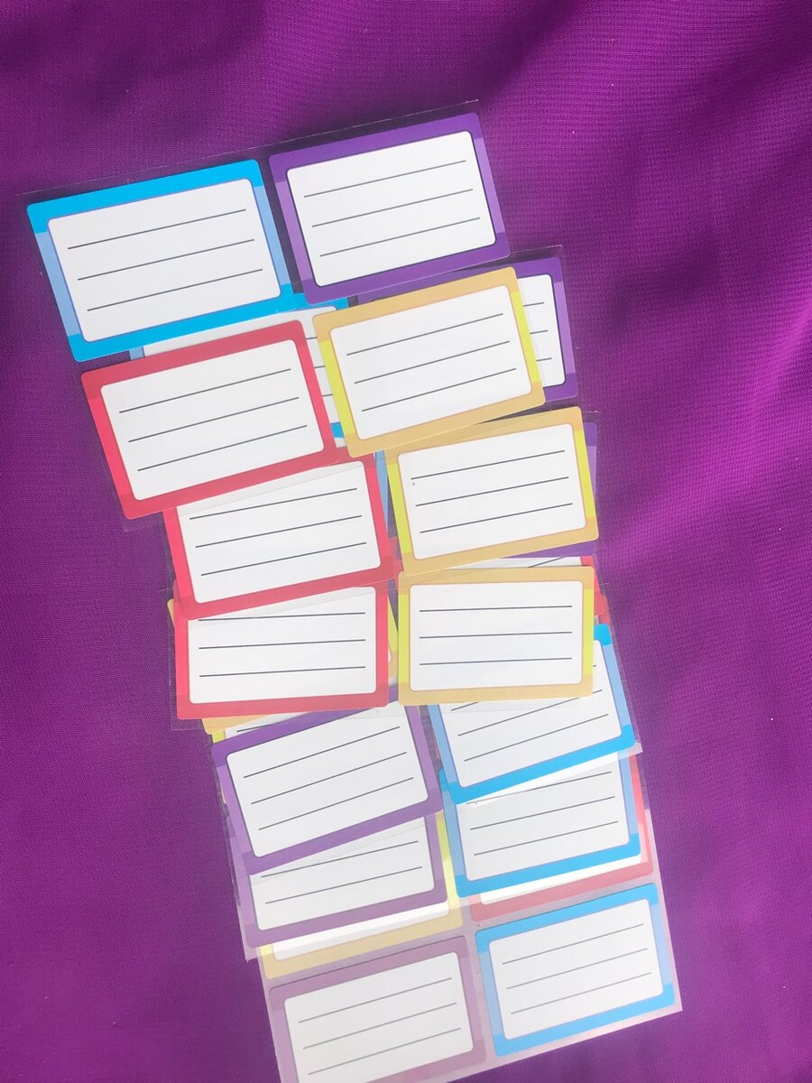 Étiquettes autocollantes X 6