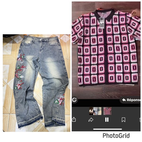 Jeans brodés pour femmes