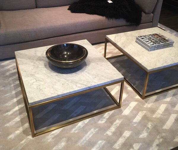 Tables basses en marbre élégant