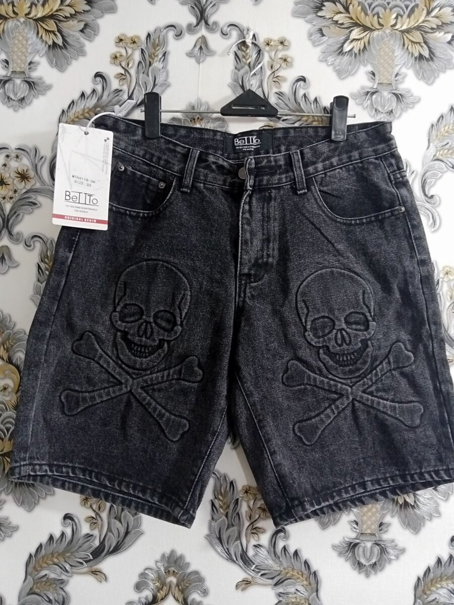 Jeans shorts, top and down and T-shirt