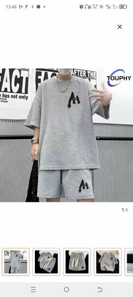 Ensemble décontracté gris