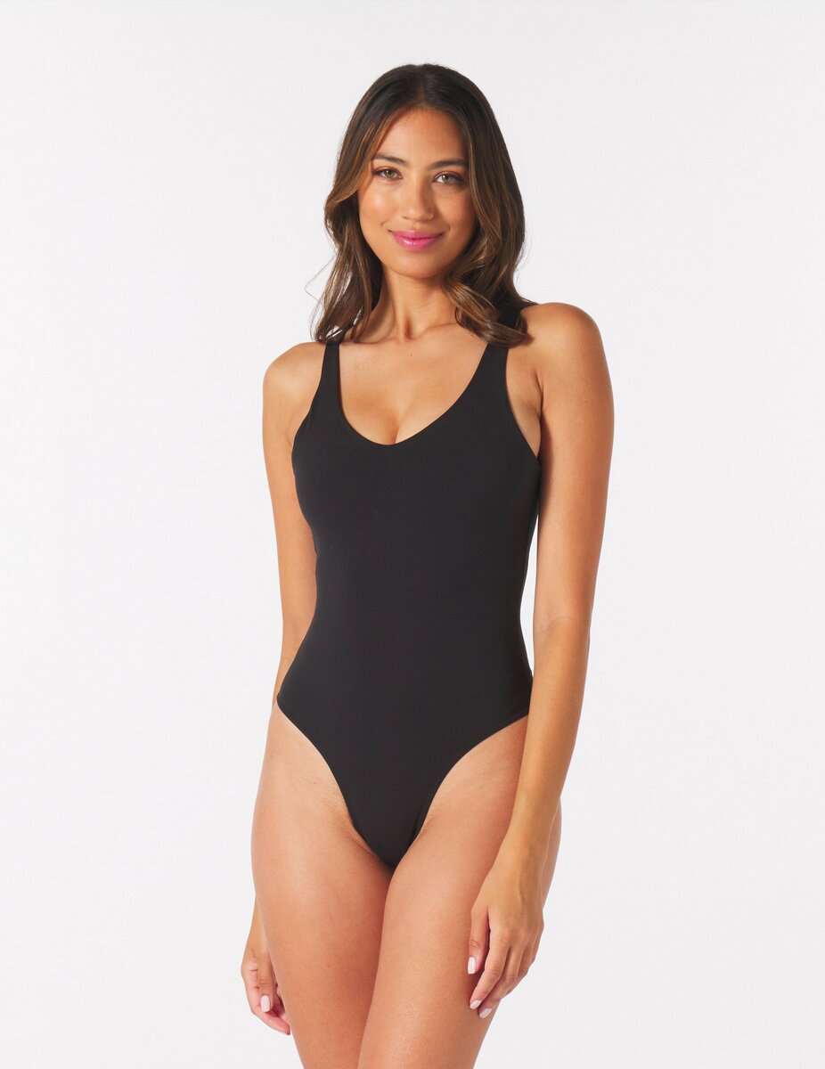 Body suit femme noir