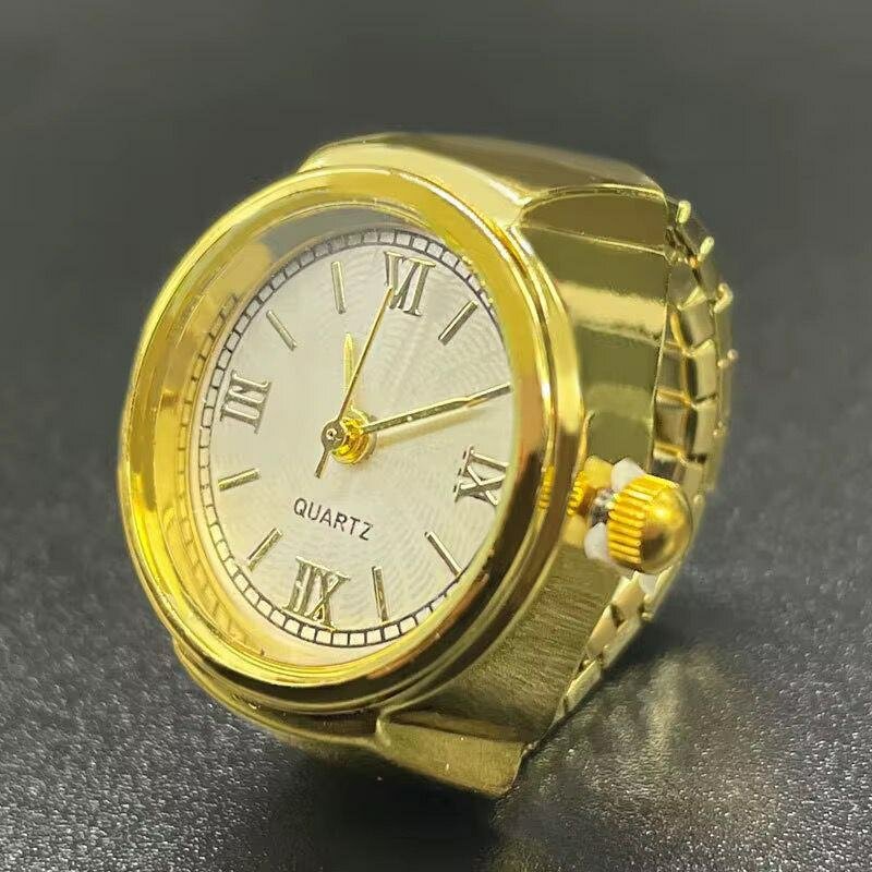 Bague Montre mini plaquet or