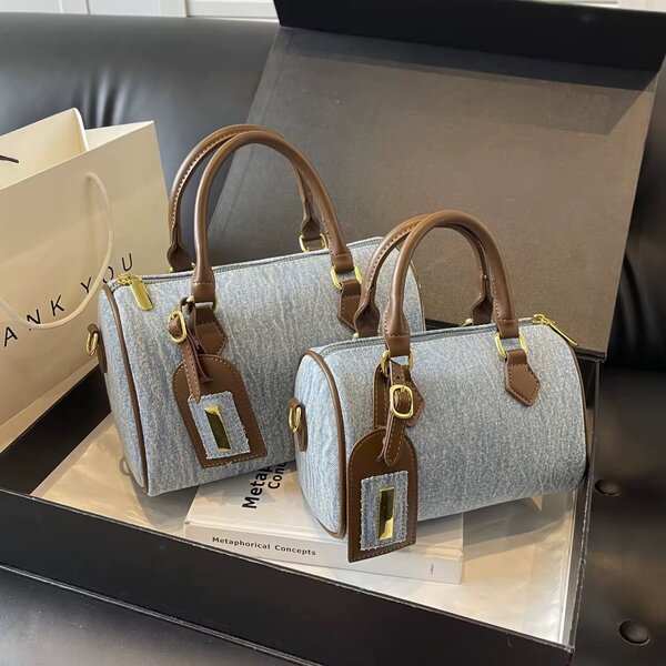 Sac à main en tissu denim