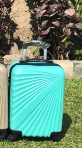 Travel small light blue bag