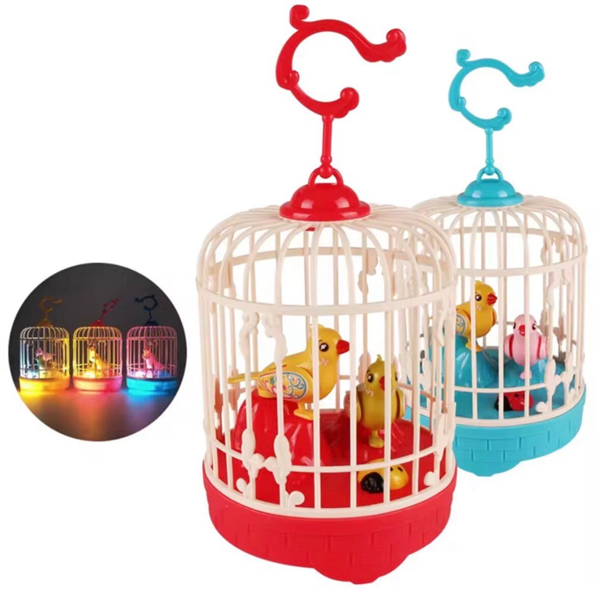 Cage à oiseaux lumineuse