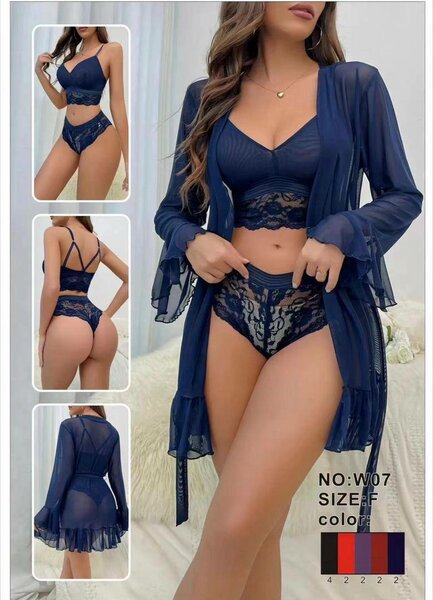 Ensemble lingerie femme 3 pièces
