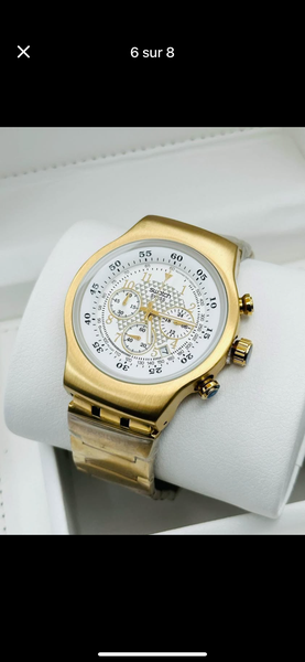 Montre Chronographe Dorée Luxe