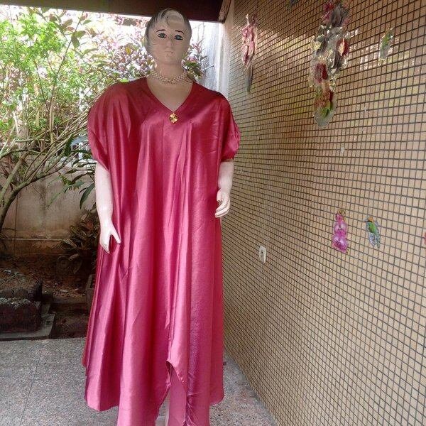 Robe longue élégante rouge