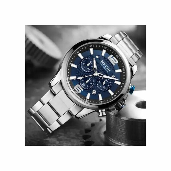 Megir Montre Homme à Quartz - Affichage Analogique MS2156G