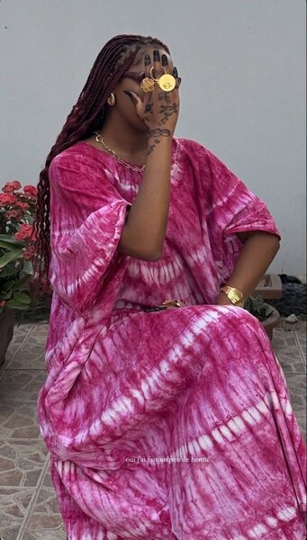 Robe boubou colorée