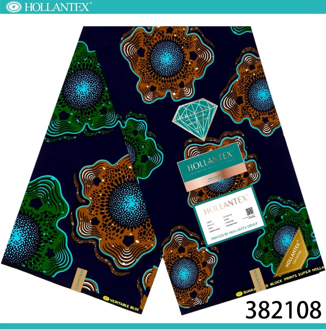 Tissu noir brun vert