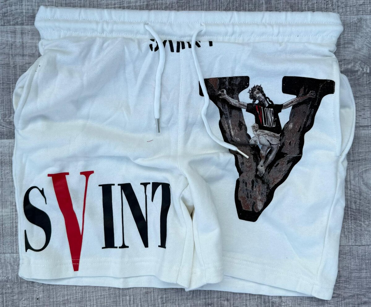 Shorts blancs imprimés tendance