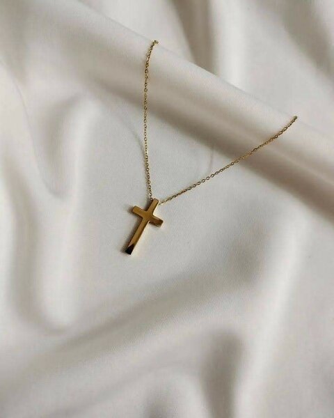 Collier Croix Doré Élégant