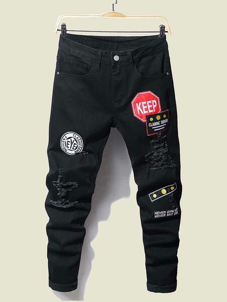 Jeans noirs décontractés