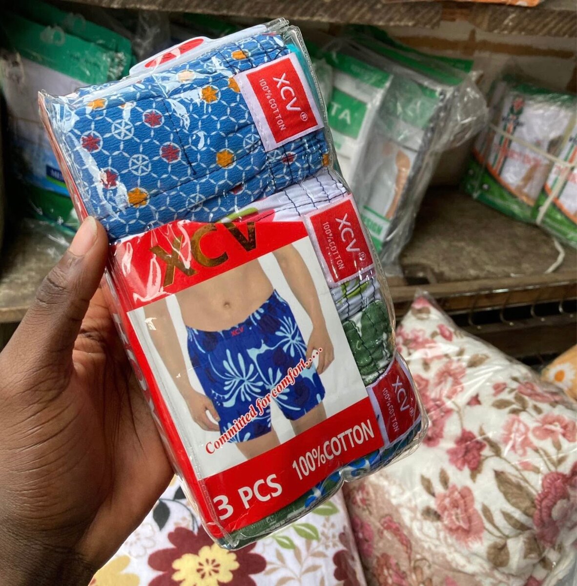 Boxers en coton lot de 3