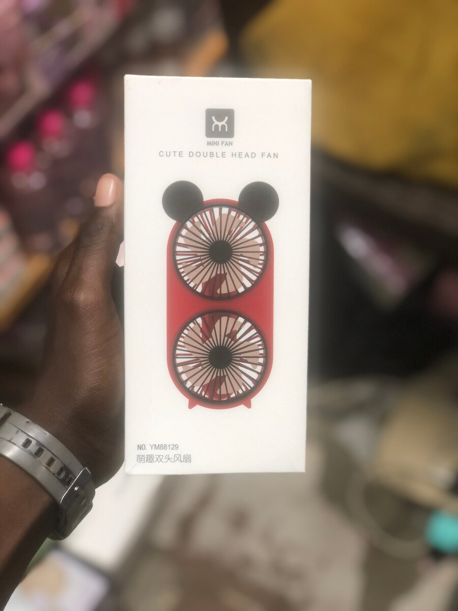 Mini Ventilateur Double Tête Portable