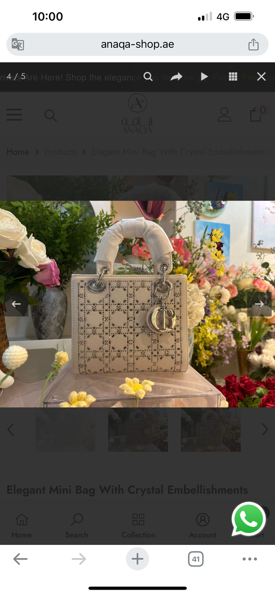 Mini sac élégant avec cristaux