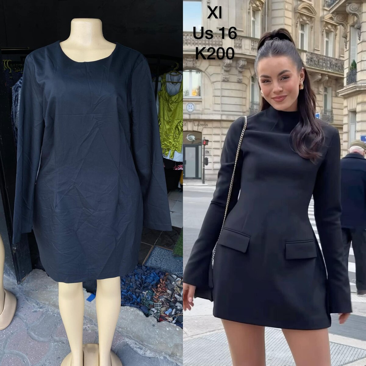 Stylish and high-quality women's dress black