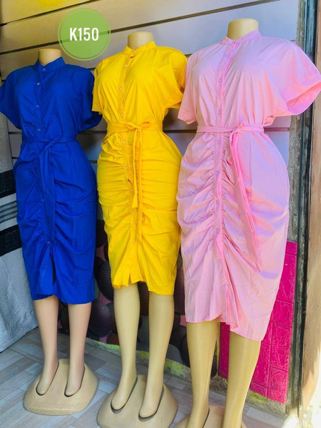 dress with drawstring