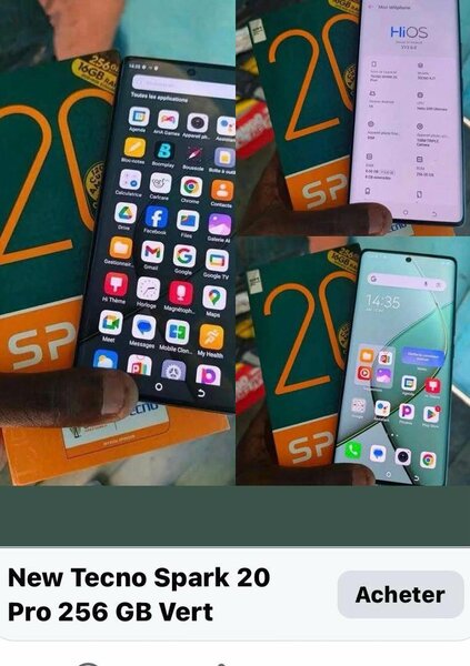 Tecno Spark 20 Pro 256 Go