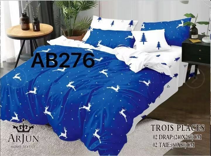 Parure de lit en coton 3 places