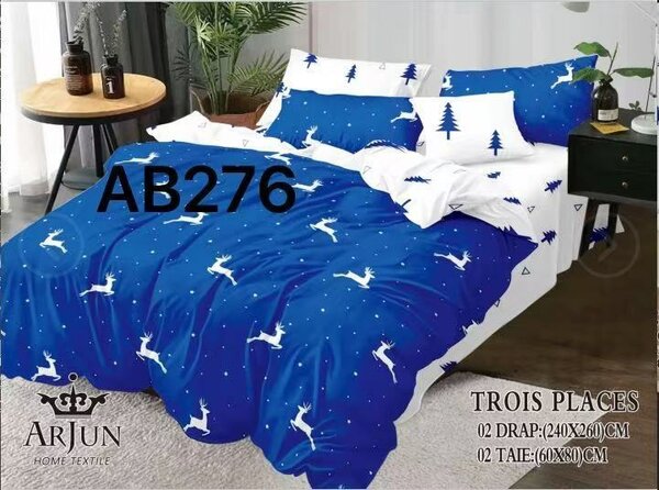 Parure de lit en coton 3 places