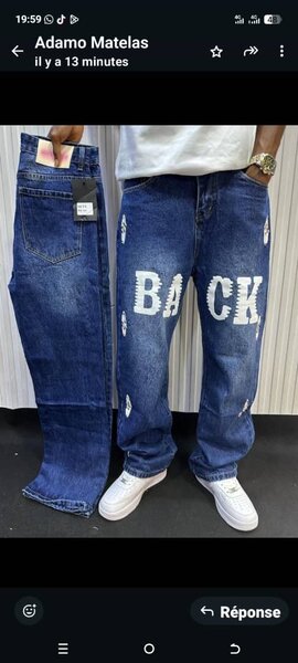 Jean tendance imprimé