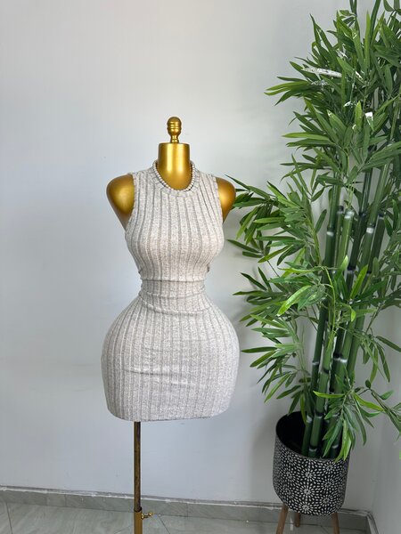 Robe moulante en tricot